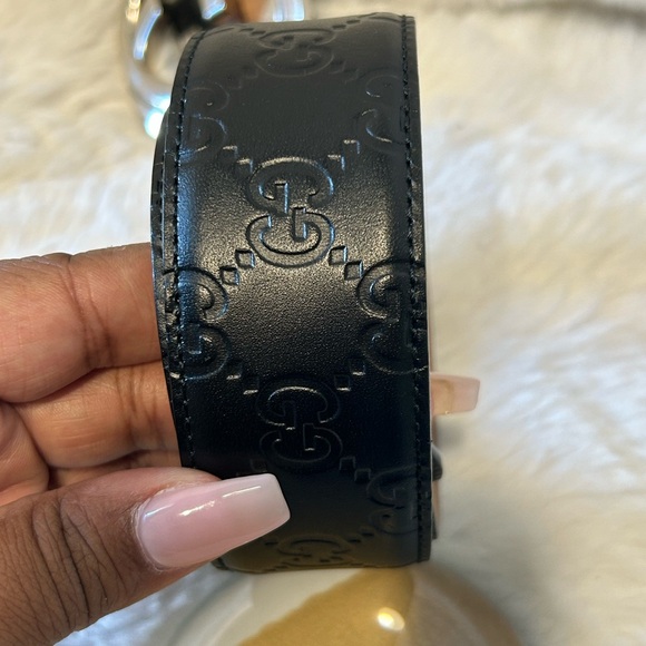 Gucci Black Guccissima Leather Belt - Picture 3 of 16